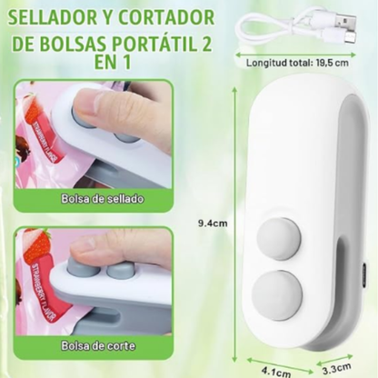 Sellador de Bolsas Portátil