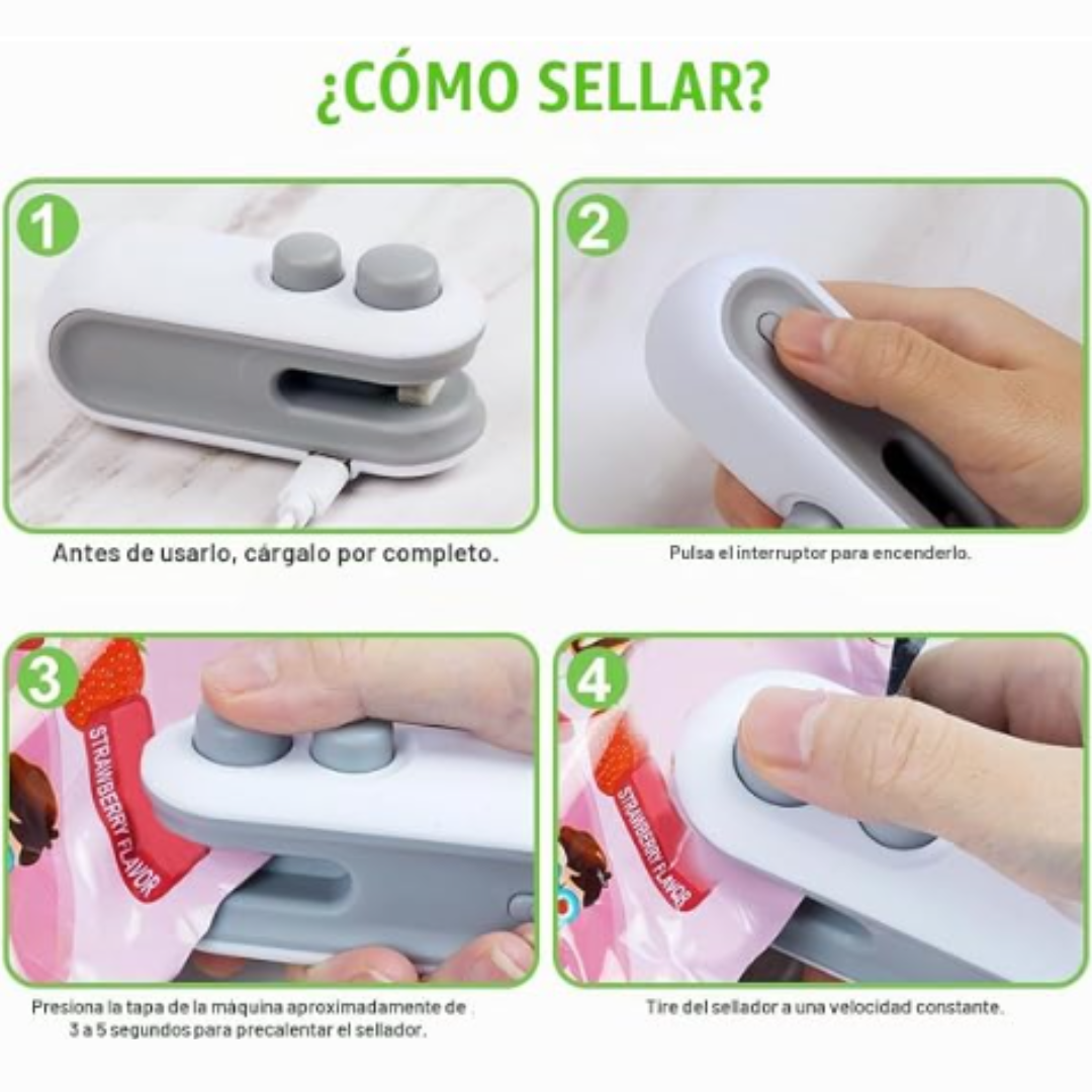Sellador de Bolsas Portátil